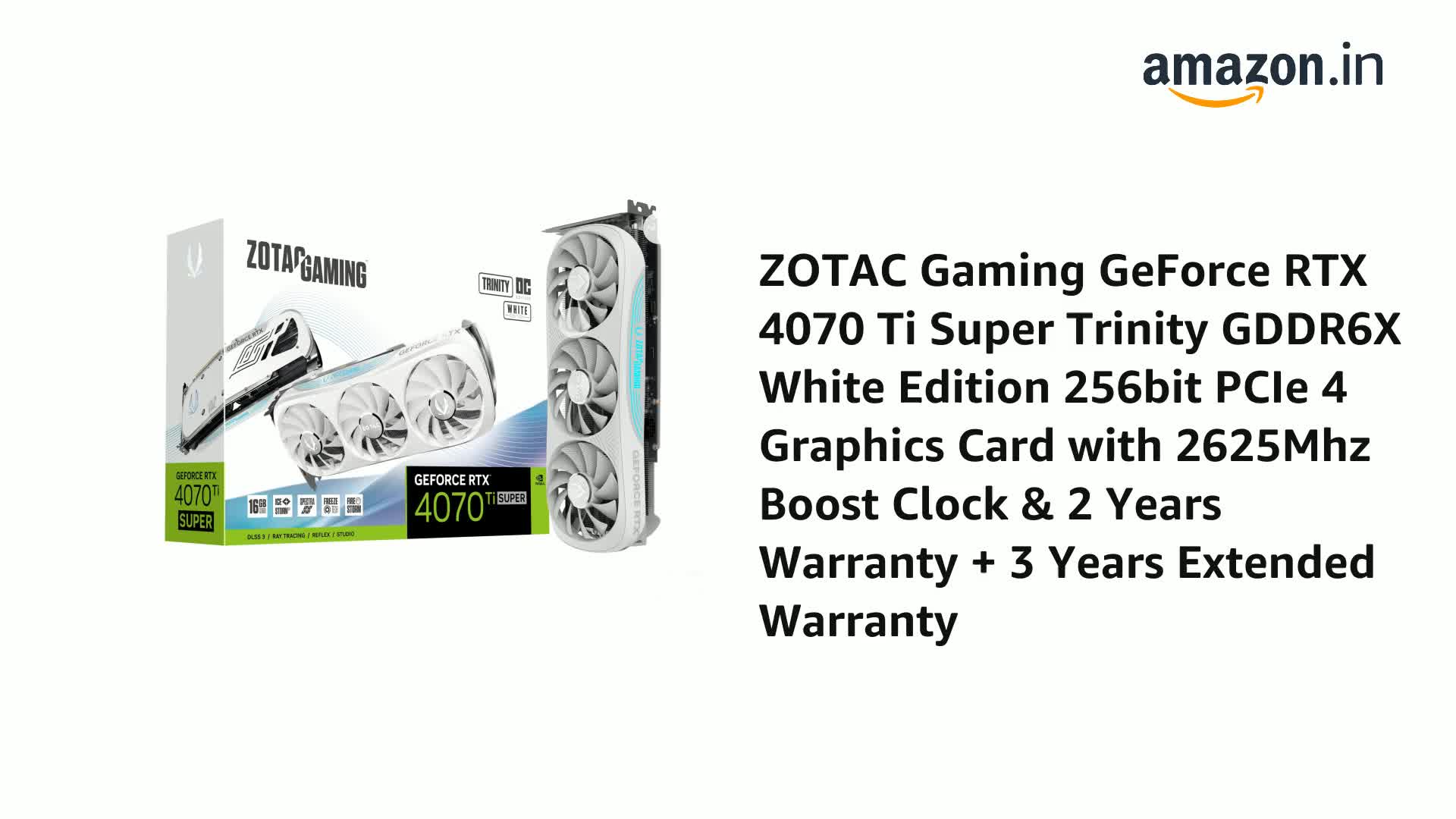 Amazon.in: Buy ZOTAC Gaming GeForce RTX 4070 Ti Super Trinity